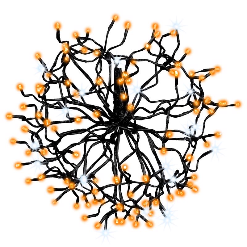 Celebrations 20SSBORTA Orange LED Prelit Sphere Hanging Decor