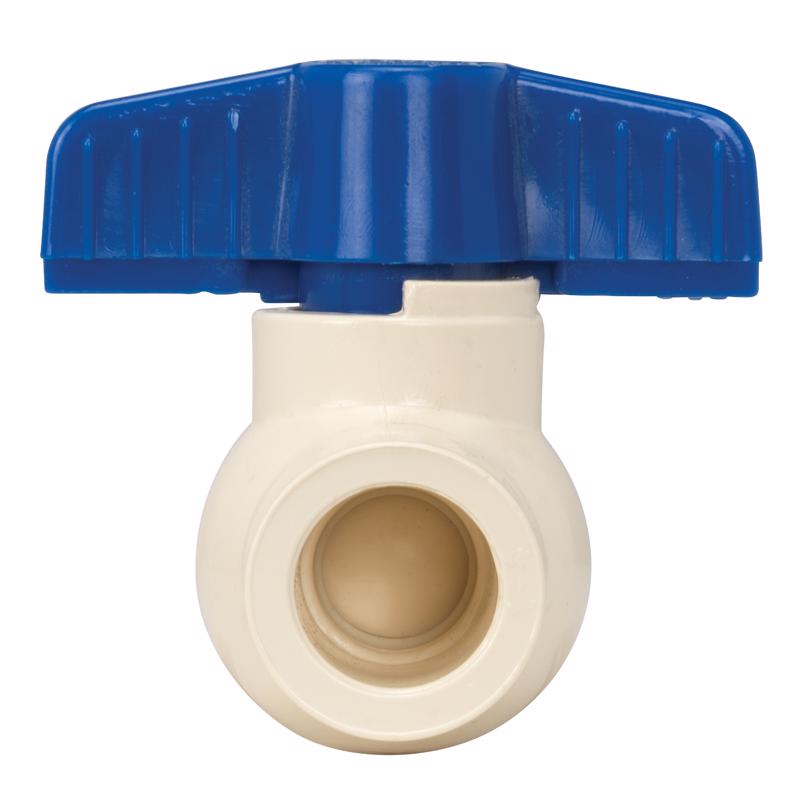 Homewerks VBVCPVE3 CPVC Slip Ball Valve Full Port Quarter-Turn Lever For Potable Water, 1/2 in.