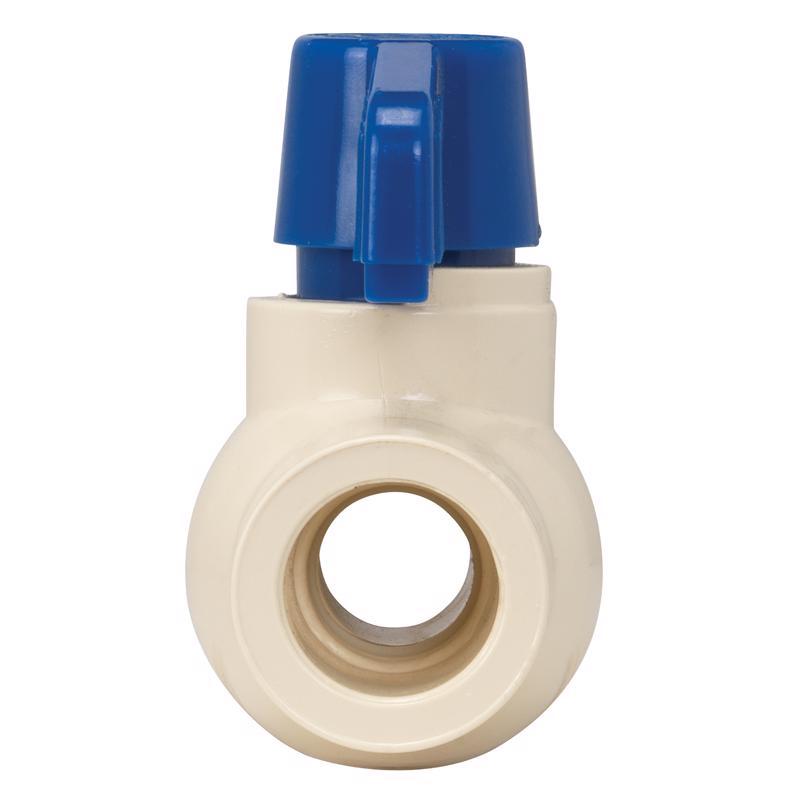 Homewerks VBVCPVE3 CPVC Slip Ball Valve Full Port Quarter-Turn Lever For Potable Water, 1/2 in.
