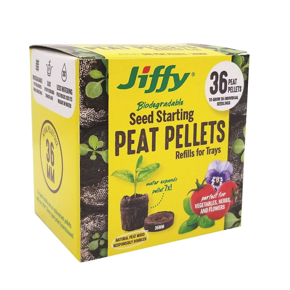 Jiffy J3R36G Peat Pellet Refill, Brown