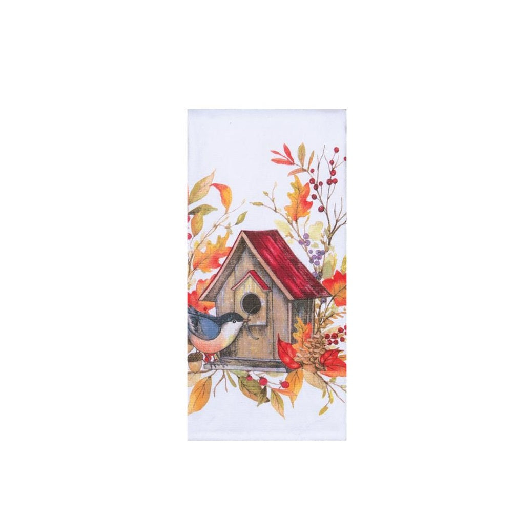 Kay Dee H6540 Autum Birdhouse Kitchen Towel