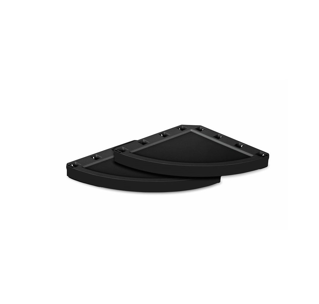 Suncast BMSC2BK Corner Shelf, Resin, Black, 2 Pack