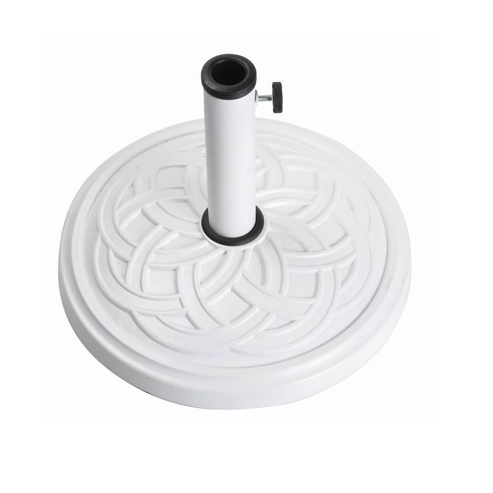 Bond 60478A Ribbon Umbrella Base, White, 17.7 Inch