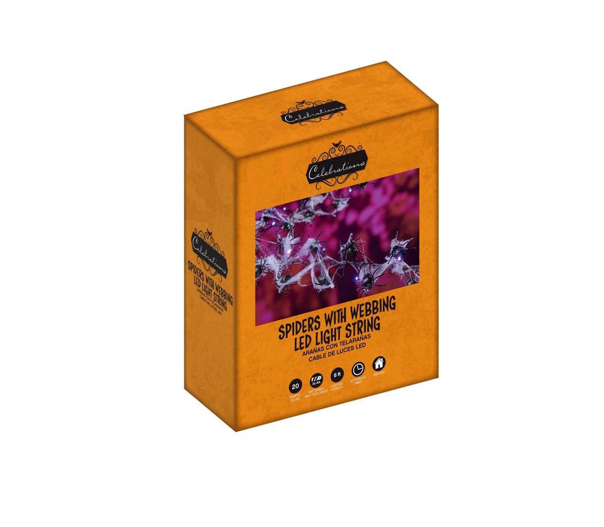 Celebrations 33880-71 Spider Lighted Halloween Lights
