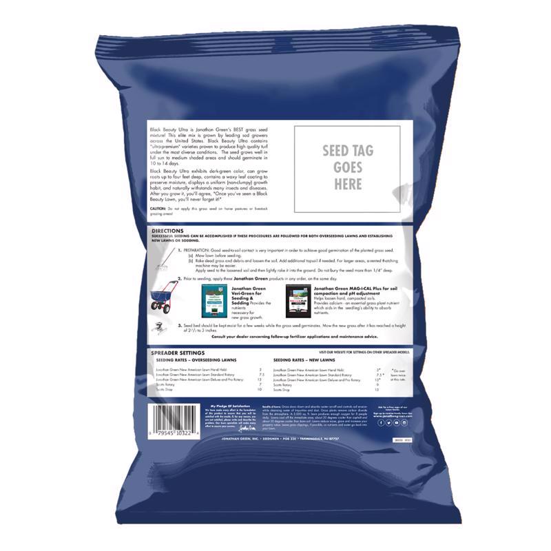 Jonathan Green 10322 Black Beauty Ultra Grass Seed, 7 Lb