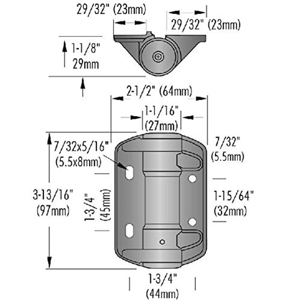 National Hardware N346-206 TruClose Self-Closing Spring Hinge, Black