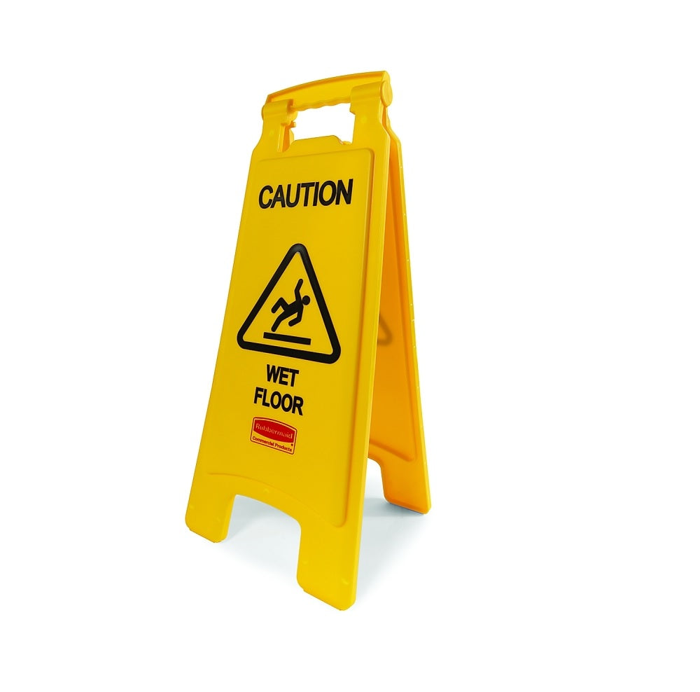 Rubbermaid FG611277YEL Easel Floor Sign, Plastic