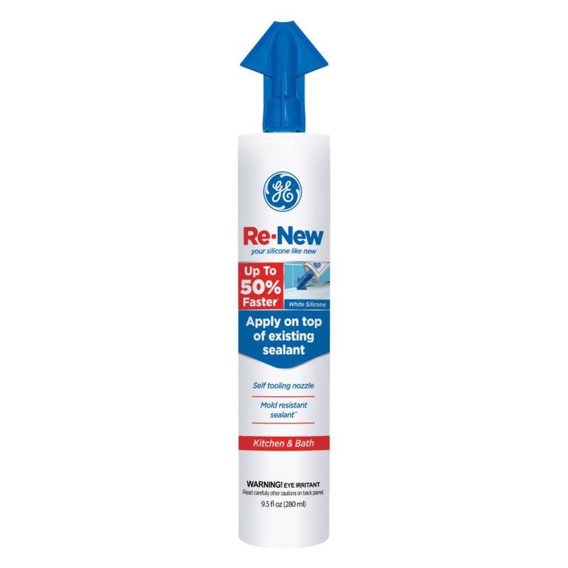 GE 2776762 Re-New Kitchen and Bath Caulk Sealant, 9.5 Ounce