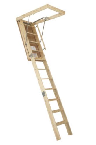 Century AET-89 Premium Heavy Duty Wooden Attic Stairway, 8.9'