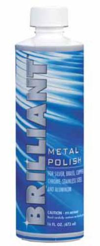 Brilliant 887301151 Metal Polish, 16 Oz