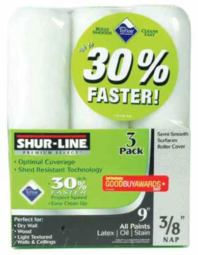 Shur-Line 3/8" Roller 3Pk