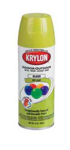 Krylon K05151500 Indoor/Outdoor Spray Paint, 12 Oz, Ivy Leaf