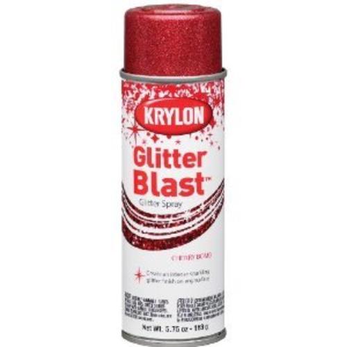 Krylon K03806000 Glitter Blast Spray Paint, 5.75 Oz, Cherry Bomb