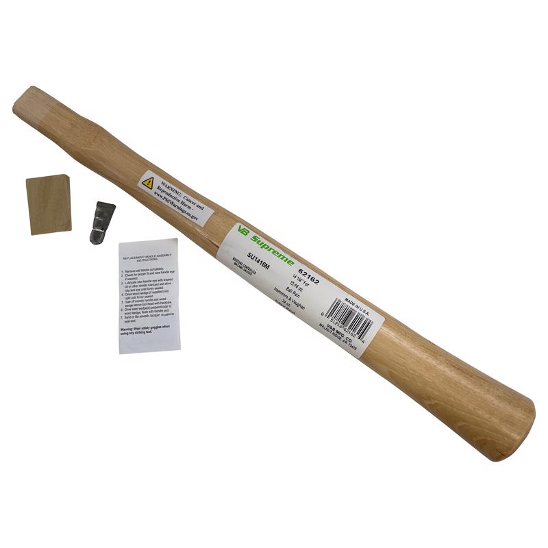 Vaughan 62162 Supreme Machinist Hammer Replacement Handle, Brown