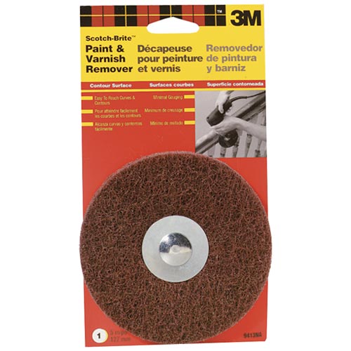 3M 9413NA Scotch-Brite Paint & Varnish Remover 5", 1/4" Shank