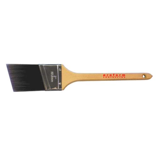 Proform CS1.0AS Angle Cut PBT Paint Brush, Black Bristle, 1"