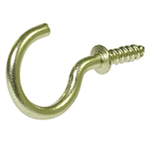 Hillman 122241 Cup Hook, Brass, 1/2"