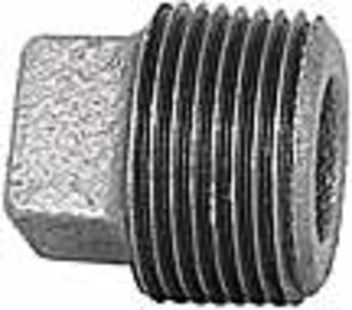 Imperial 98080 Black Iron Square Plug Cored - 1/8"