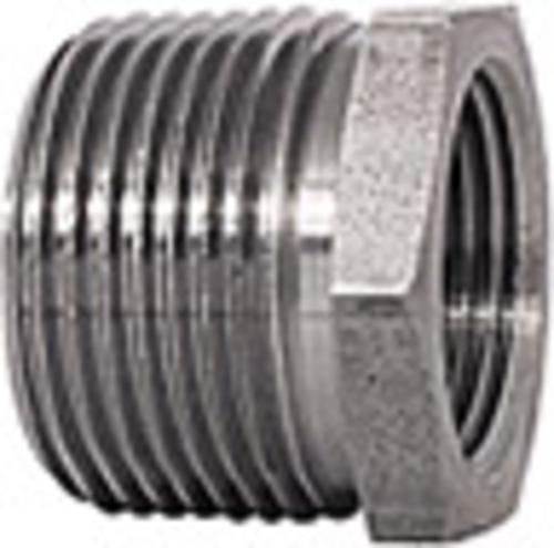 Imperial 98113 Black Iron Hex Bushing - 1"X1/2"