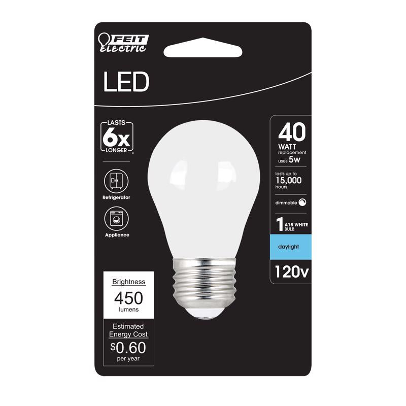 Feit Electric BPA1540W950CAFI Filament LED Bulb, 5 Watts, 120 Volt