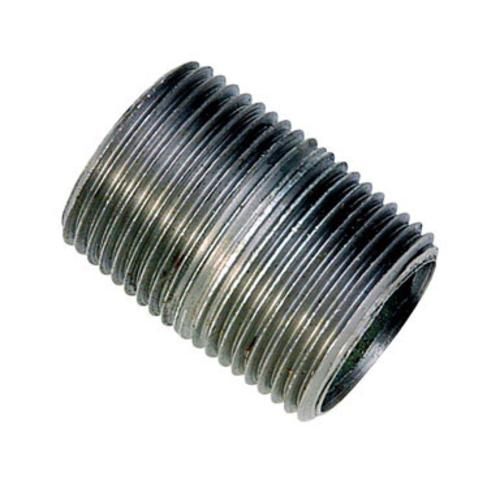 Sigma 44361 Galvanized Threaded Nipple, 3/4", Bag/2