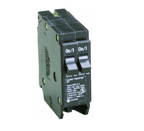 Eaton BD1515 Single Pole Tandem Duplex Circuit Breaker, 15 Amp