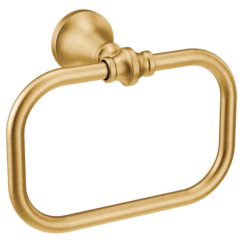 Moen YB0586BG Colinet Towel Ring, Gold