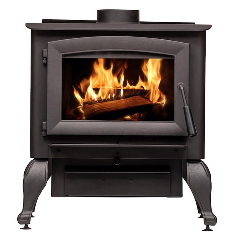 US Stove US2500E-BL Classic Wood Burning Stove, 112800 BTU