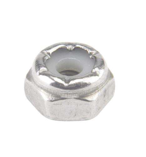 Hillman 0829708 Nylon Insert Lock Nuts, Stainless Steel, Box 100