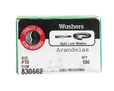 Hillman 0830662 Split Lock Washer, Stainless Steel, 100/Box