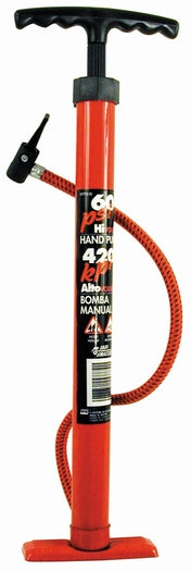 Custom Accessories 57772 Standard Tire Hand Pump, 60 psi, Red