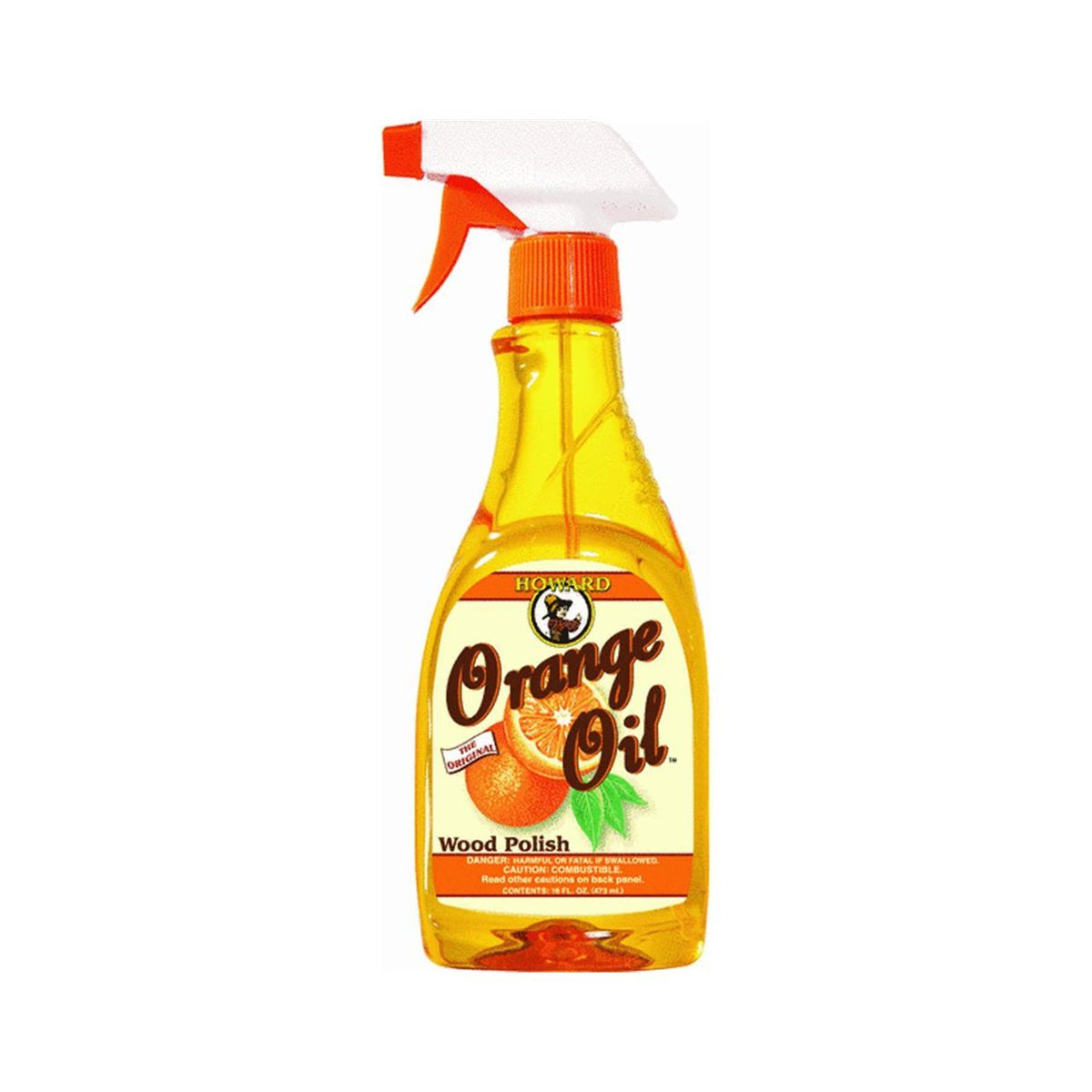 Howard ORS016 Orange Oil Furniture Polish, 16 Oz