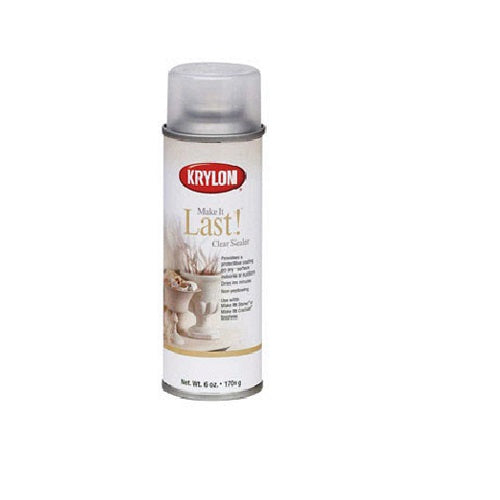 Krylon 18200 Make It Last Hobby Sealer, 6 Oz, Clear Coat