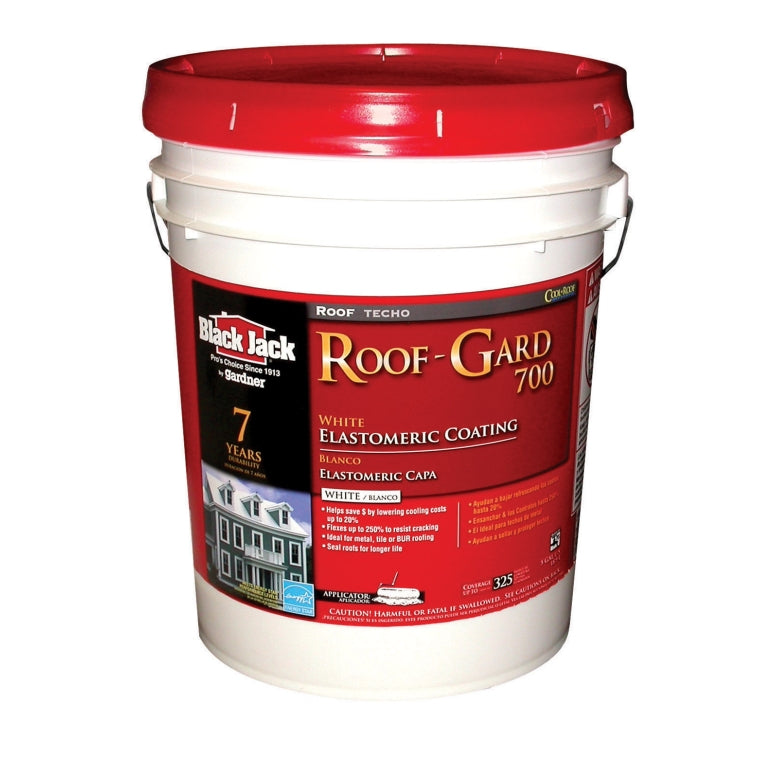 Black Jack 5527-1-30 Roof-Gard 700 Elastomeric Roof Coating, 4.75 Gallon
