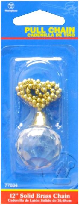 Westinghouse 7708400 Decorative Pull Chain, 12"