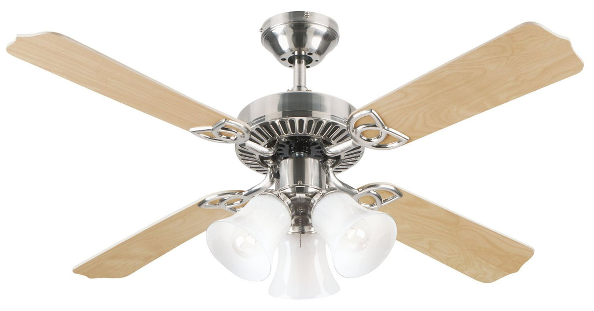 Westinghouse 78420-6548 Crusader Ceiling Fan, 42", Brush Nickel