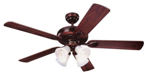 Westinghouse 78568 Swirl Ceiling Fan, 52", Rustic Bronze