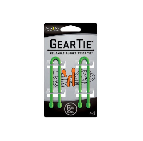 Nite Ize GT6-2PK-17 Reusable Rubber Twist Ties, 6"