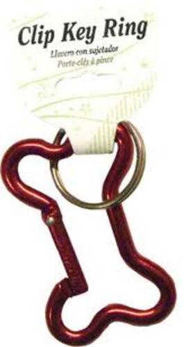 Carabiner KH492 Dogbone Key Chain 5 Pc./Pk., Red