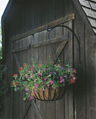 Panacea 89416 Curved Hook, 16", Wrought Iron, Black