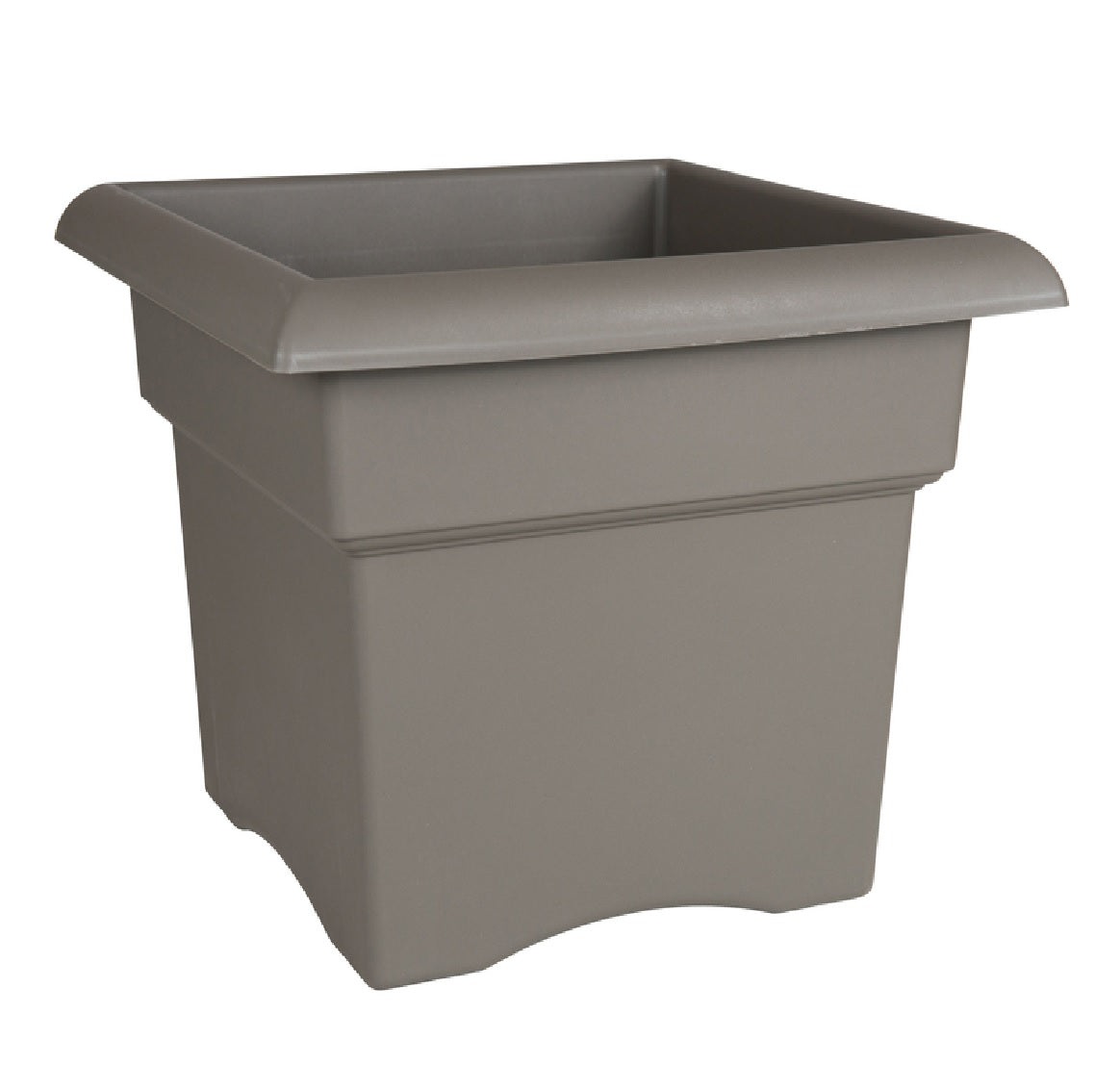 Bloem VER14908 Veranda Square Planter, Charcoal