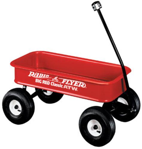 Radio Flyer 1800 Big Classic ATW Wagon, 36"x17-1/2"x4-1/2", Red