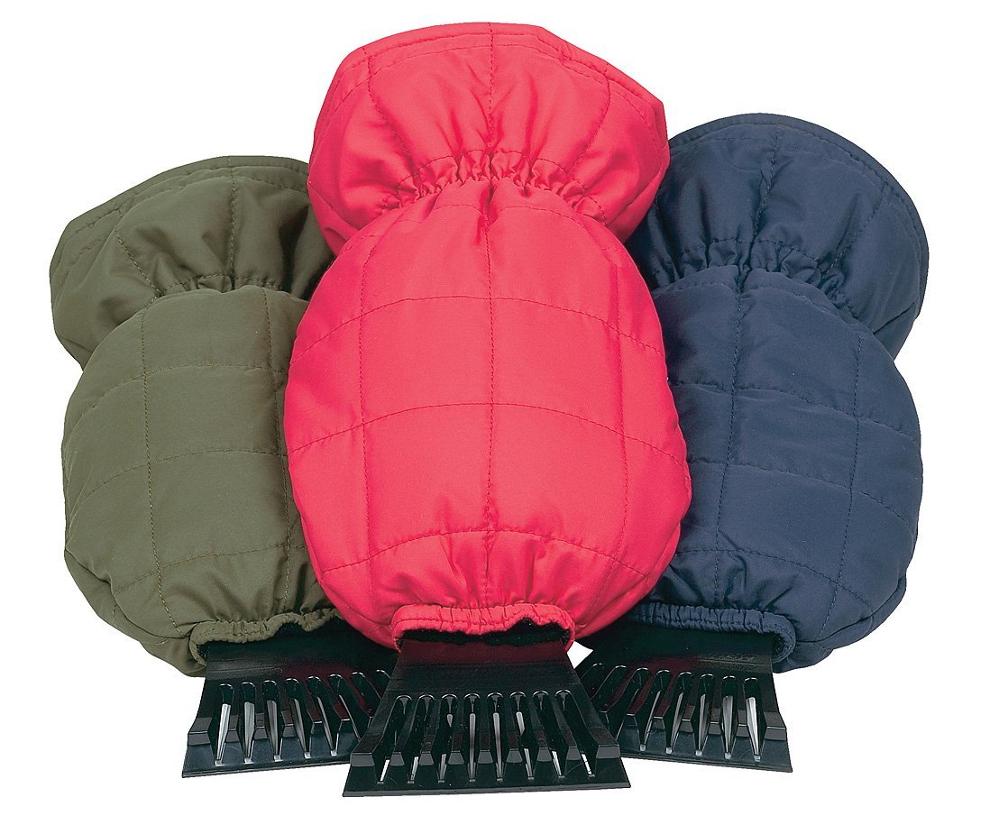 Subzero 13920 Premium Ice Scraper With Mitt, Assorted Color