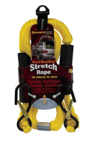 SecureLine CZB4 Cordzilla Stretch Rope 4', Yellow
