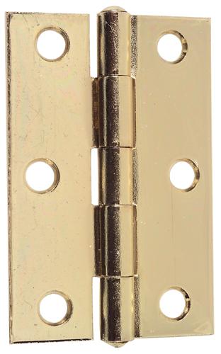 Stanley 80-2020 Utility Hinge, 2", Bright Brass