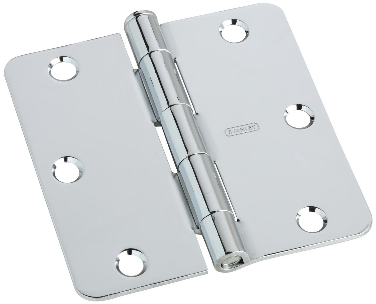 Stanley 75-0360 Residential Door Hinges, Bright Chrome, 3.5" x 3.5"