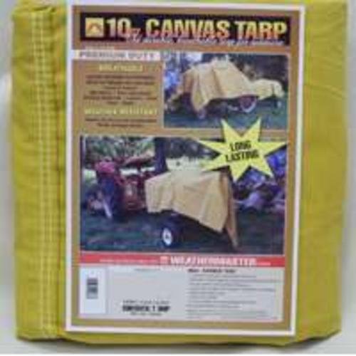 Dize CA1012D Canvas Tarp 10' x 12', Tan