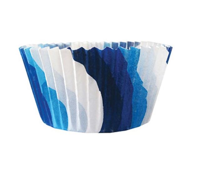 Cupcake Creations 8802 Blue Circle Baking Cup, 2" x 1-3/8"