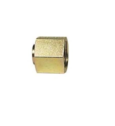 Imperial 99400 Flat Faced O-Ring Cap Fitting, 1/4", Zinc-Plated