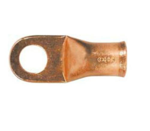 Imperial 71891 1-Gauge Standard Copper Battery Lug, 3/8",Per Package of 10